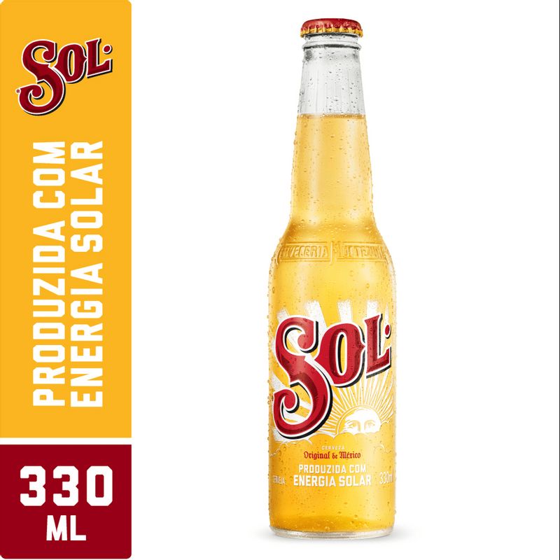 CERVEJA SOL PREMIUM LONG NECK 330ML