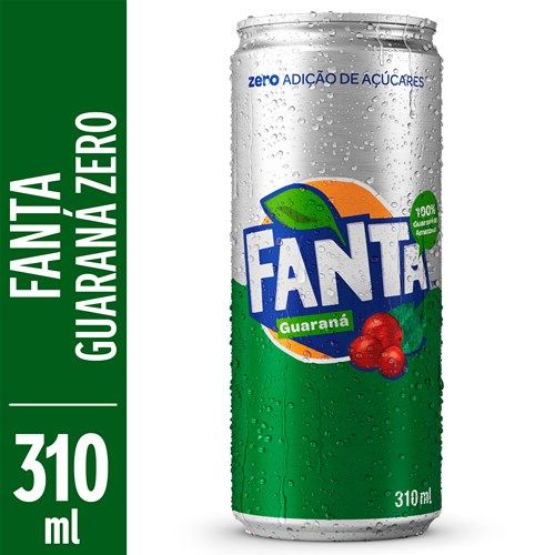 REFRIGERANTE FANTA GUARANA ZERO 310ML