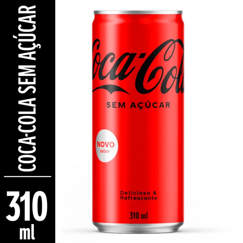 REFRIGERANTE COCA COLA ZERO 310ML