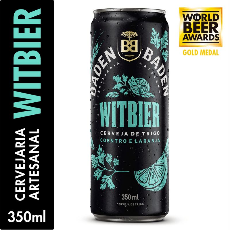 CERVEJA BADEN BADEN WITBIER COENTRO E LARANJA LATA 350ML