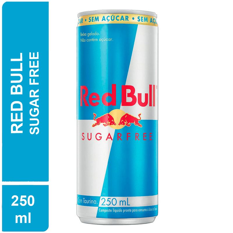 ENERGÉTICO RED BULL SUGAR FREE 250ML