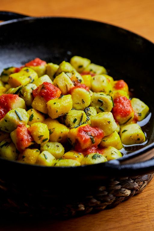 Gnocchi Tricolore ao Creme de Castanha de Caju