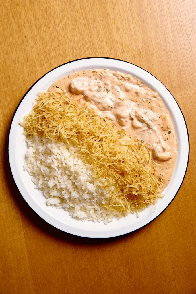 Strogonoff de Camarão